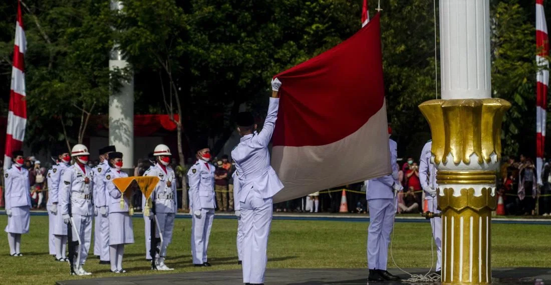 Ilustrasi pembacaan doa dalam upacara bendera peringatan HUT Kemerdekaan RI 17 Agustus