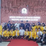 Ketua DPRD Kalsel H. Supian HK memberikan arahan kepada mahasiswa magang di Gedung DPRD Kalsel