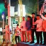 Bupati Tanah Laut H Rahmat Trianto membuka Islamic Expo peringatan Tahun Baru Islam 1448 Hijriah di Halaman Pertasi Kencana.