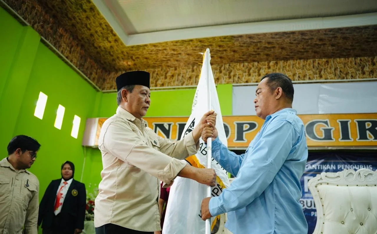 Prosesi pelantikan pengurus Forki Kabupaten Banjar oleh Ketua Forki Kalsel Paman Birin di Martapura