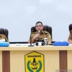 Suasana persiapan acara dan keterlibatan masyarakat Banjarmasin menyambut Hari Jadi Kota