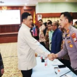 Kapolresta Banjarmasin Kombes Pol Riza Muttaqin dalam agenda koordinasi keamanan di Kalimantan Selatan.