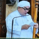 Khatib H Mohammad Mobarak menyampaikan khutbah Jumat di Masjid Raya Sabilal Muhtadin Banjarmasin