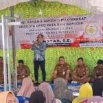 Pelaku usaha kecil di Banjarmasin mengikuti sosialisasi program bantuan modal pemerintah kota.