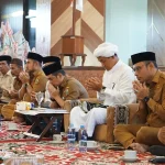 Peringatan Maulid Nabi Muhammad SAW oleh Pemkab Kotabaru di Aula Bamega Kantor Bupati.