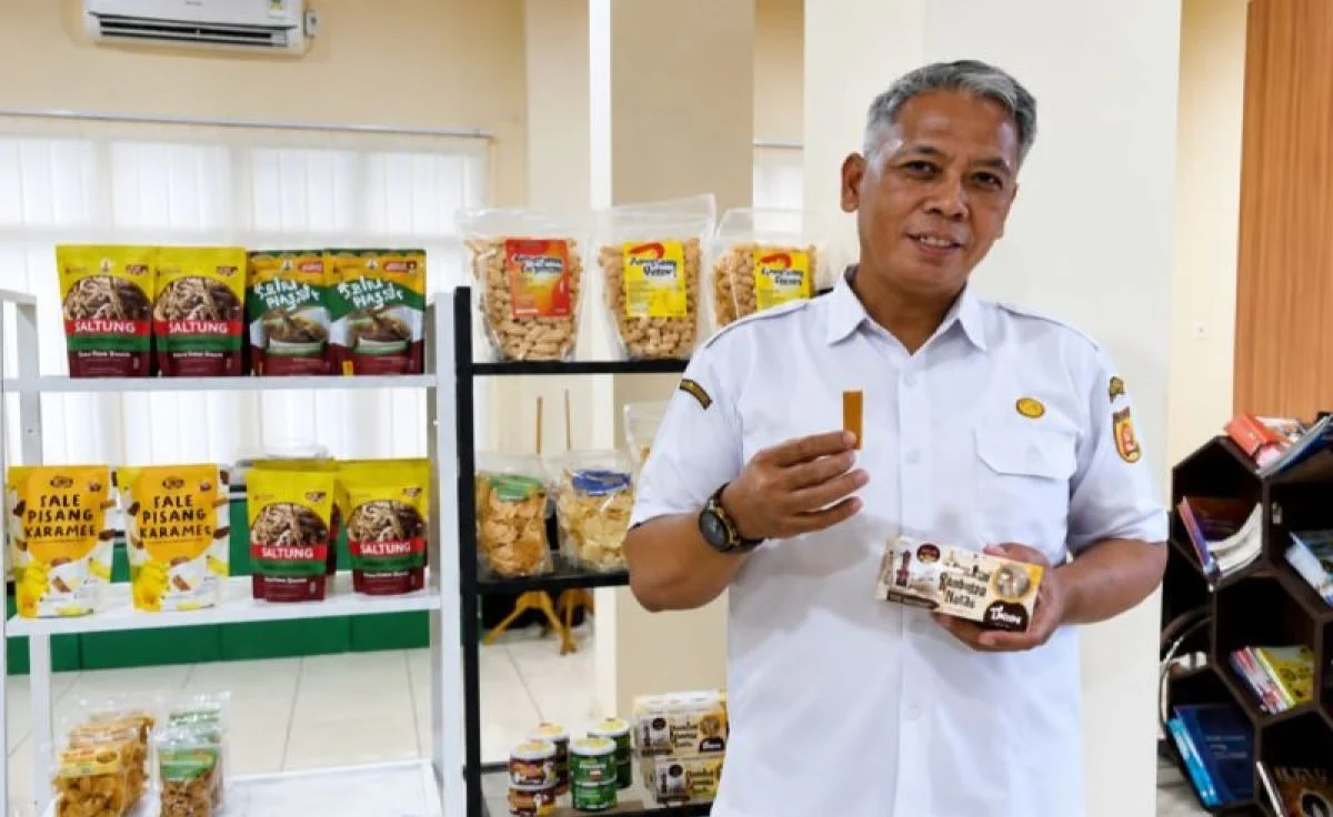 Pojok UMKM di Banjarbaru yang memajang produk unggulan lokal