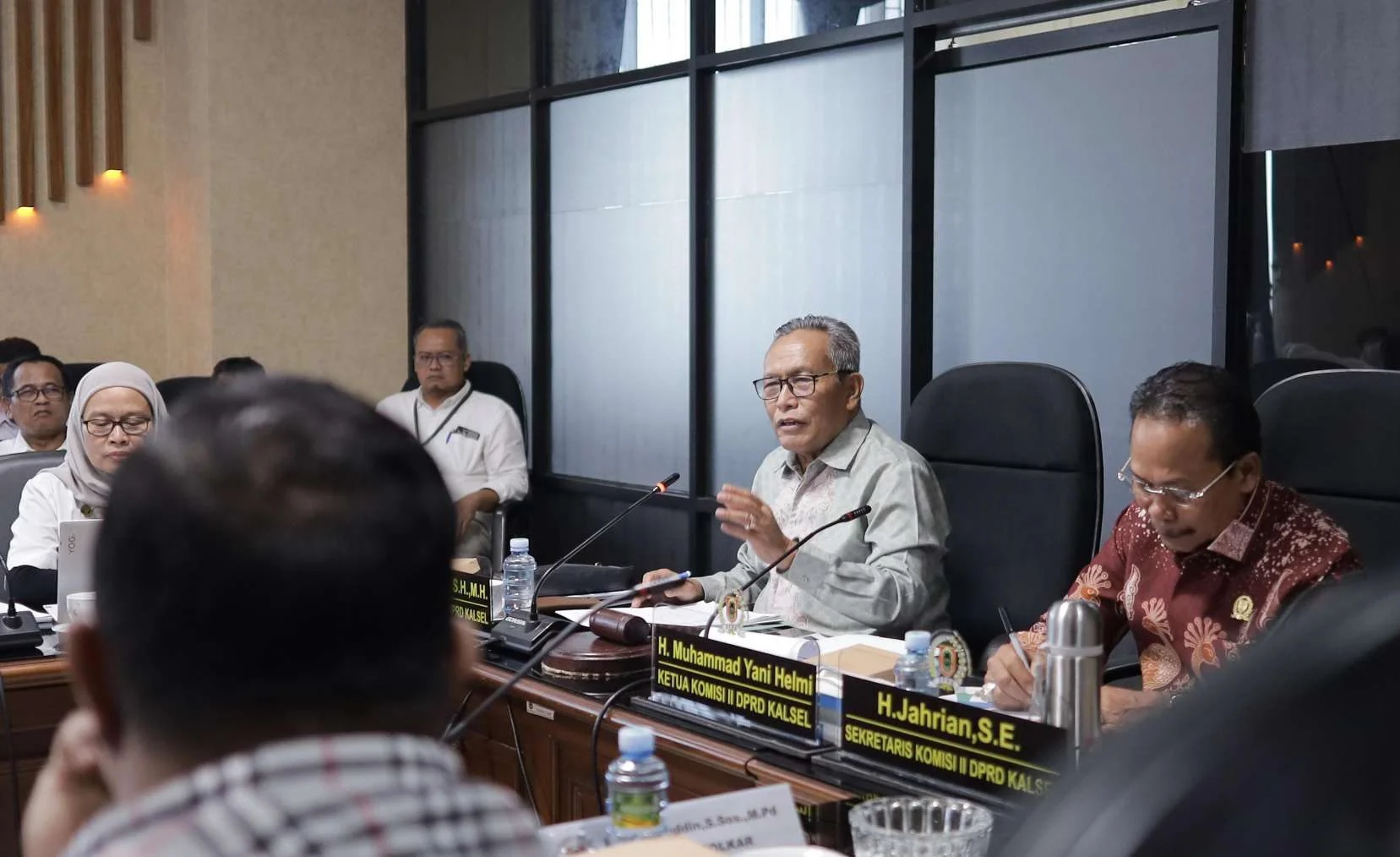 Rapat dengar pendapat Komisi II DPRD Kalsel terkait anggaran sektor pangan