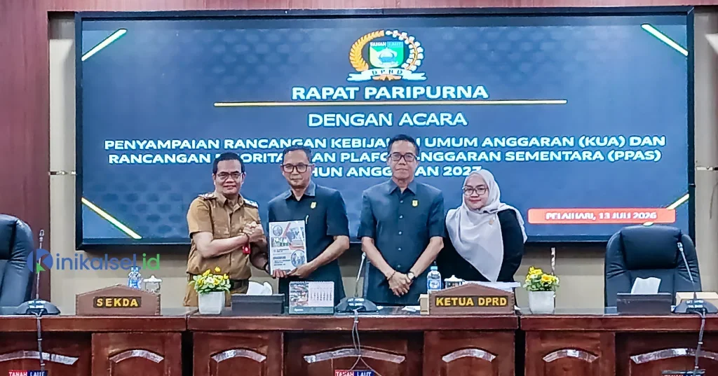 Rapat Paripurna DPRD Kabupaten Tanah Laut membahas rancangan KUA-PPAS 2027