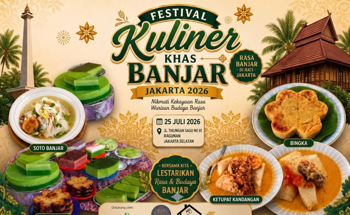 Sajian khas Banjar dalam pameran kuliner yang didukung Bank Kalsel