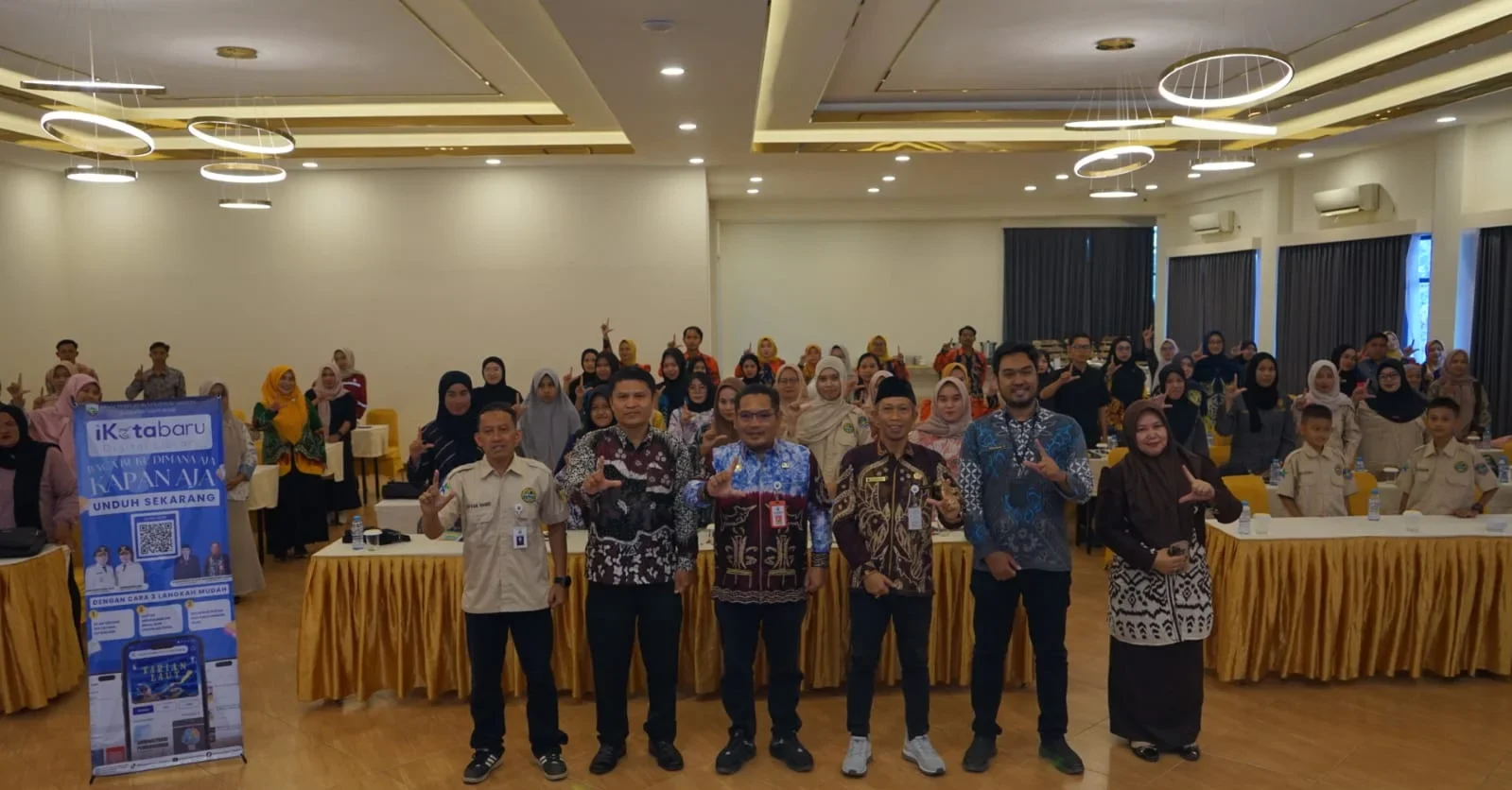 Suasana kegiatan bimbingan teknis peningkatan kapasitas tenaga pustakawan di Kotabaru
