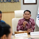 Wali Kota Banjarmasin Muhammad Yamin HR saat beraudiensi dengan jajaran Kementerian UMKM RI di Jakarta.