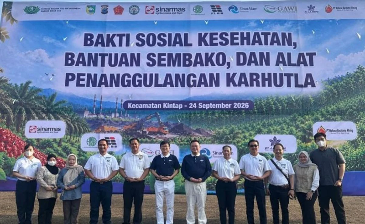 Kegiatan bakti sosial pelayanan kesehatan untuk warga terdampak asap karhutla di Tanah Laut