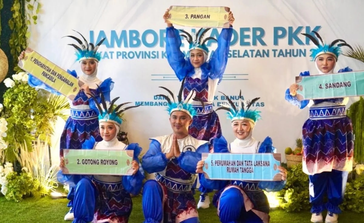 Kontingen TP PKK Kota Banjarbaru bersiap mengikuti lomba di Jambore PKK Provinsi Kalimantan Selatan 2026