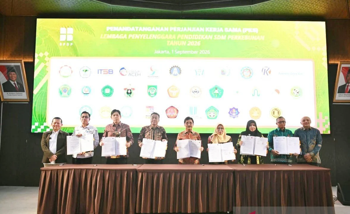 Penandatanganan kerja sama beasiswa BPDP oleh Universitas Lambung Mangkurat