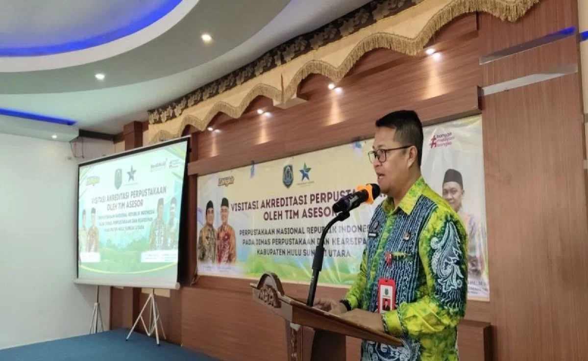 Penilaian Akreditasi Perpustakaan Dispersip Kabupaten Hulu Sungai Utara oleh Perpusnas RI