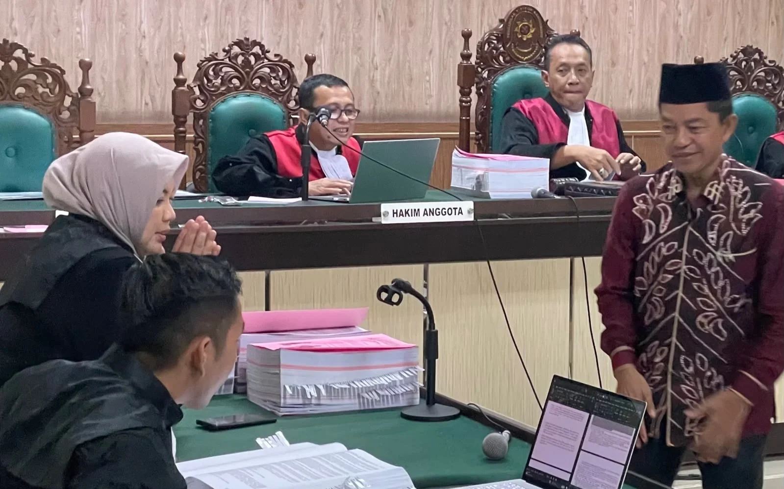 Suasana sidang di Pengadilan Negeri Tipikor Banjarmasin terkait kasus dugaan korupsi