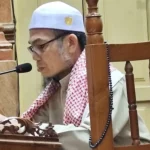 Ustadz HM Ghazali Mukeri saat memberikan tausyiah mengenai keutamaan azan di Masjid Assa'adah Banjarmasin