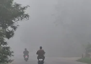 Prakiraan cuaca BMKG menunjukkan kondisi udara kabur di wilayah Kalimantan Selatan