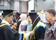 Prosesi wisuda ke-133 Universitas Lambung Mangkurat di Banjarbaru