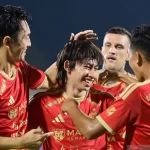 Skuad Persija Jakarta saat menjalani sesi latihan untuk persiapan pertandingan