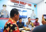 Suasana operasional di kantor Polresta Banjarmasin