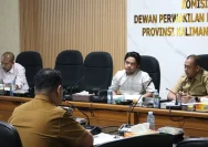 Suasana rapat kerja Komisi I DPRD Kalimantan Selatan bersama Diskominfo terkait penuntasan titik blank spot.