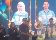 Yulian Sari mahasiswi Teknik Pertambangan Poliban penerima beasiswa IBFL PT Saptaindra Sejati